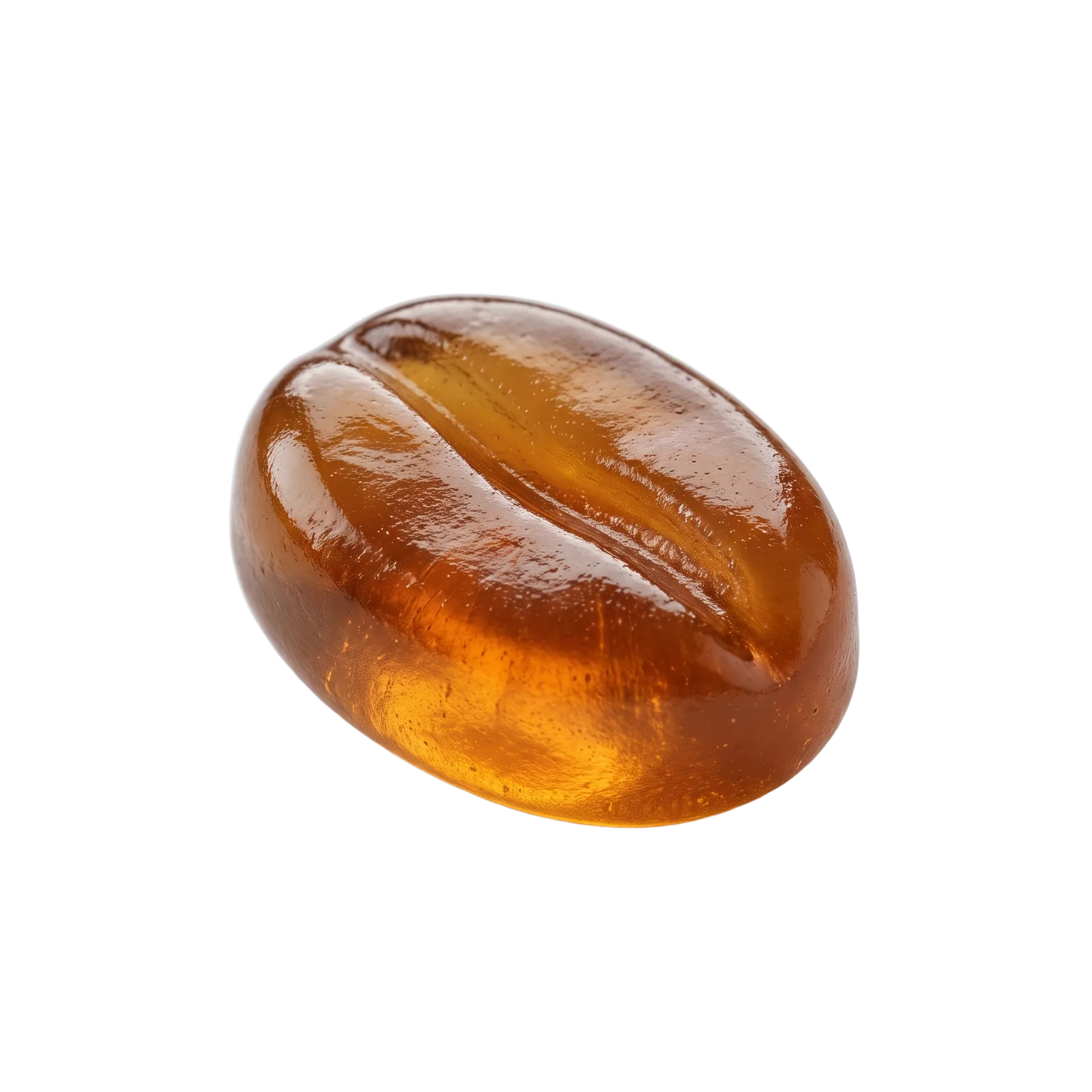 La gomita de Café Burn, con forma de grano de café